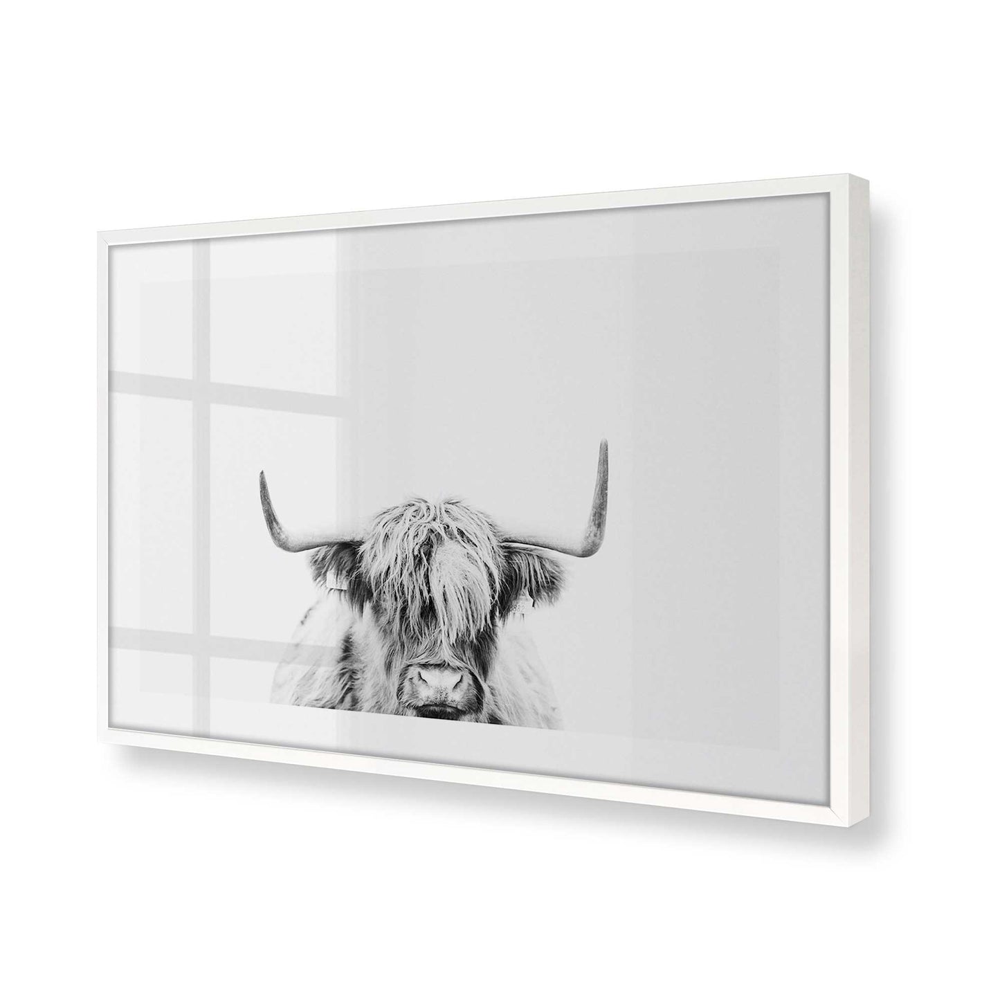 [Color:Opaque White], Picture of art in a Opaque White frame at an angle