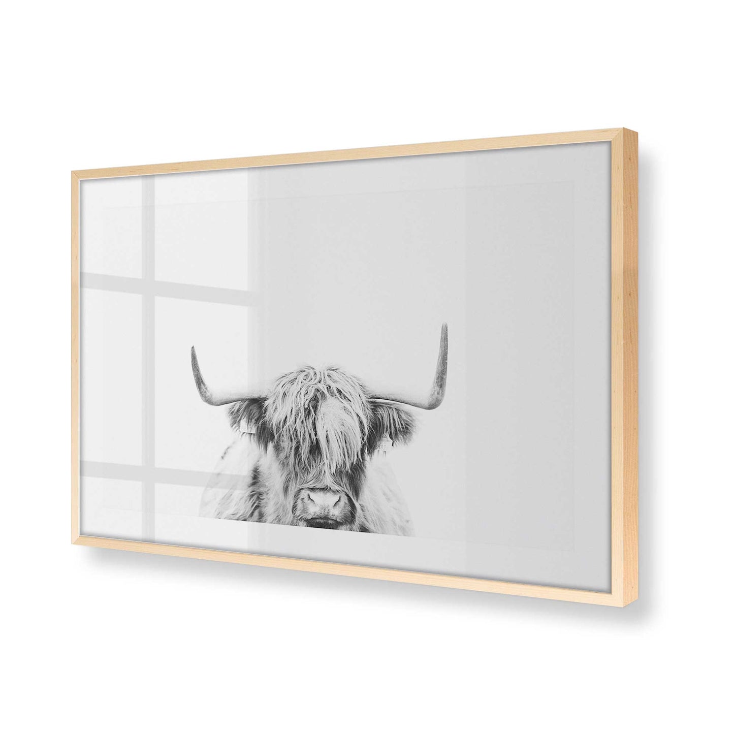 [Color:Raw Maple], Picture of art in a Raw Maple frame at an angle
