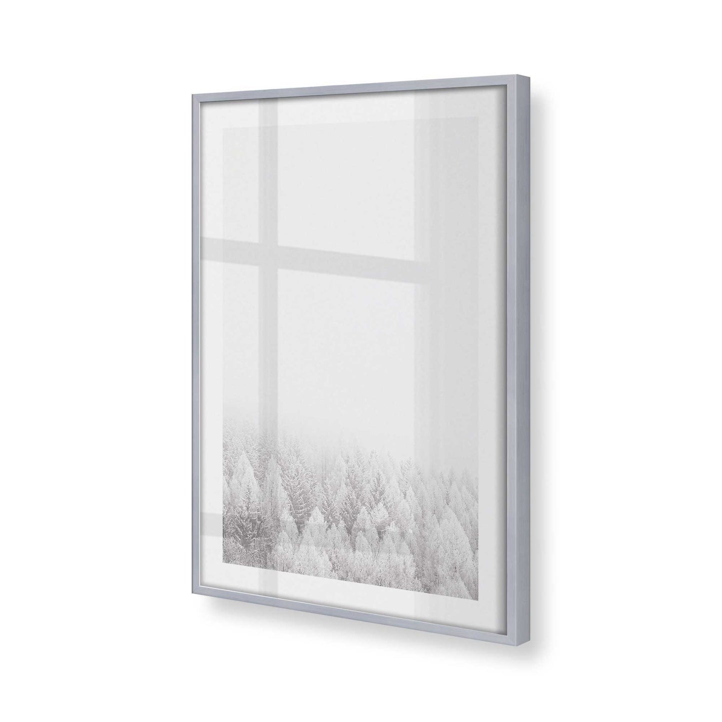 [Color:Polished Chrome], Picture of art in a Polished Chrome frame at an angle