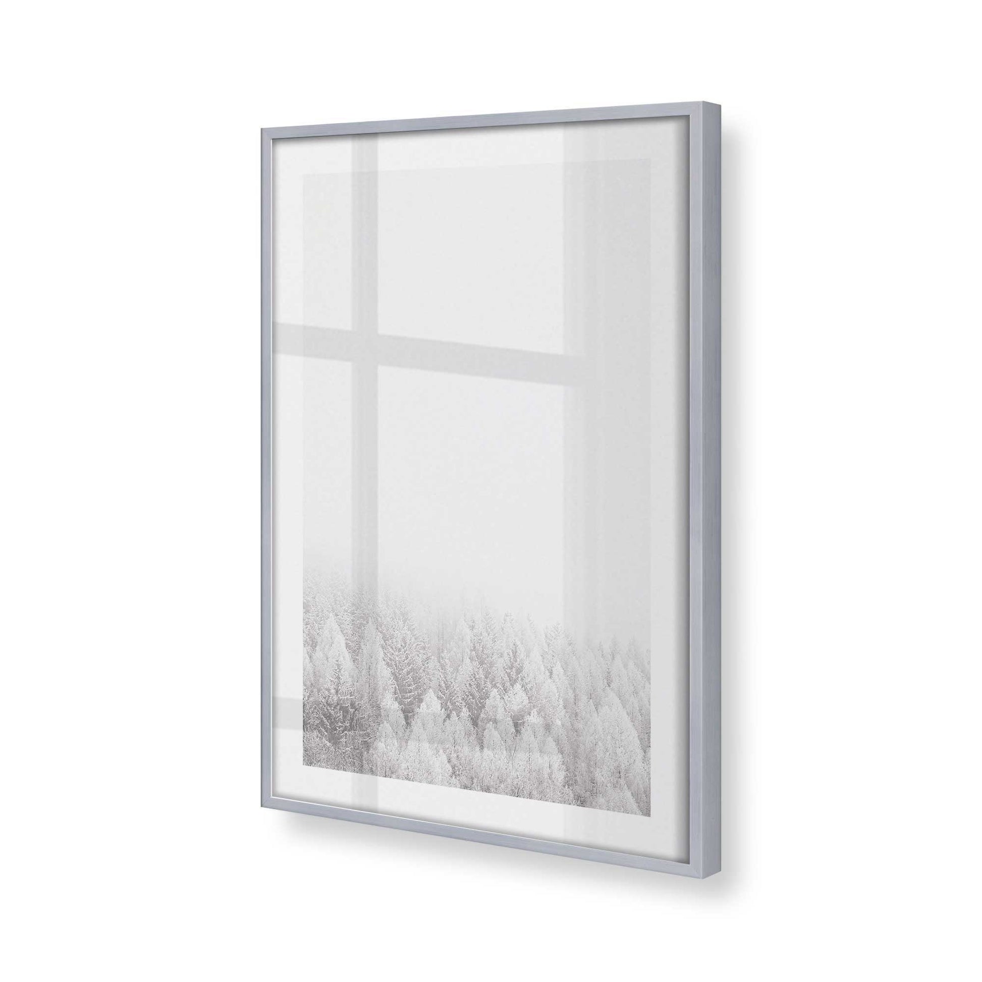 [Color:Polished Chrome], Picture of art in a Polished Chrome frame at an angle