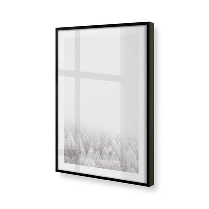 [Color:Satin Black], Picture of art in a Satin Black frame at an angle
