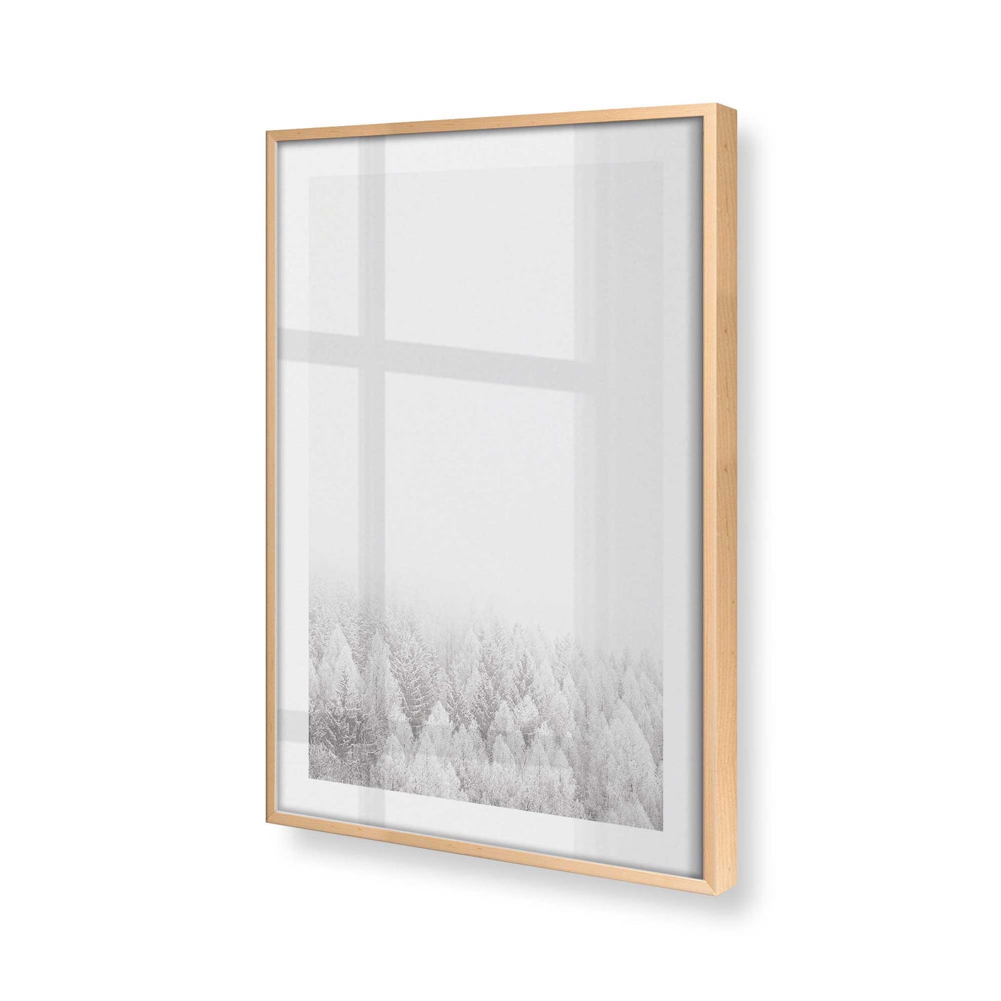 [Color:Raw Maple], Picture of art in a Raw Maple frame at an angle