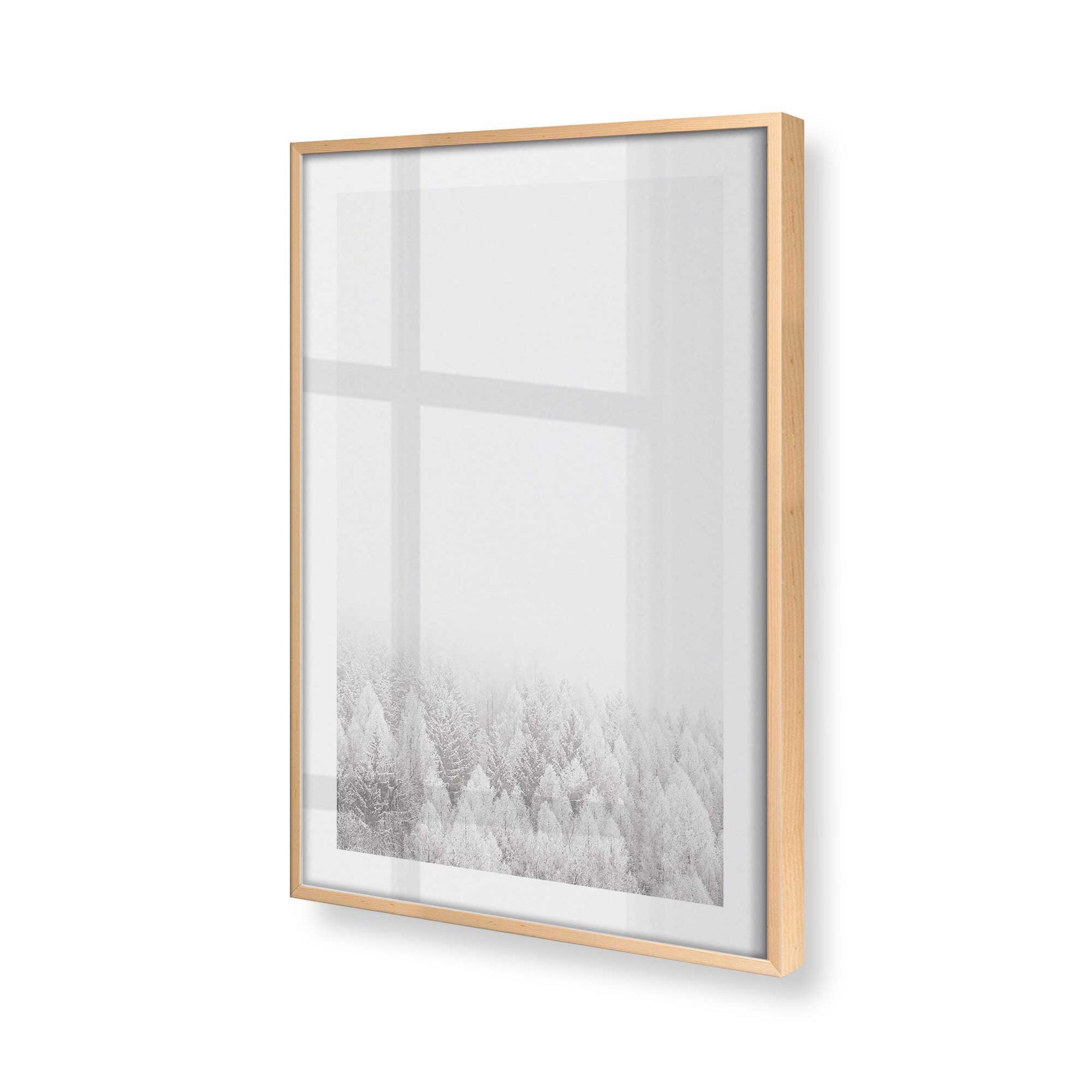 [Color:Raw Maple], Picture of art in a Raw Maple frame at an angle