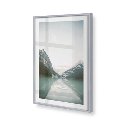 [Color:Polished Chrome], Picture of art in a Polished Chrome frame at an angle