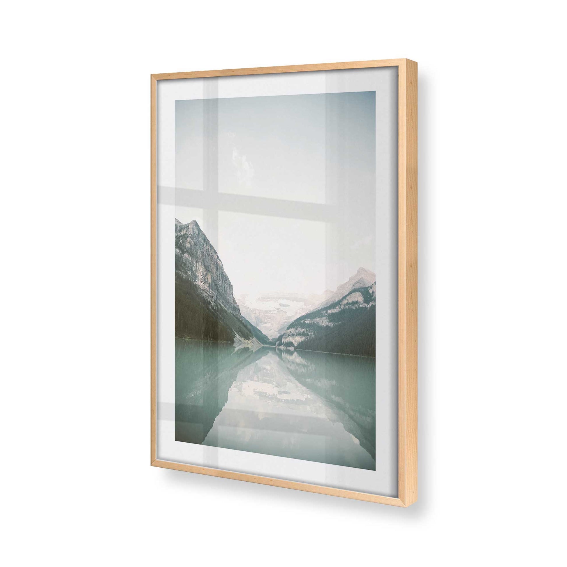 [Color:Raw Maple], Picture of art in a Raw Maple frame at an angle