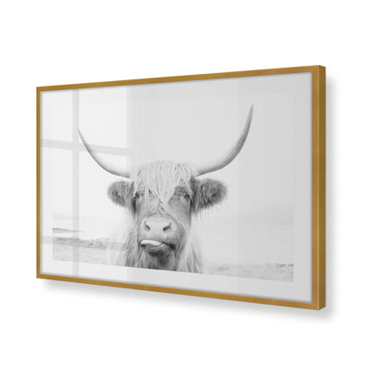 [Color:Polished Gold], Picture of art in a Polished Gold frame at an angle