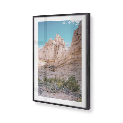 [Color:Weathered Zinc], Picture of art in a Weathered Zinc frame at an angle