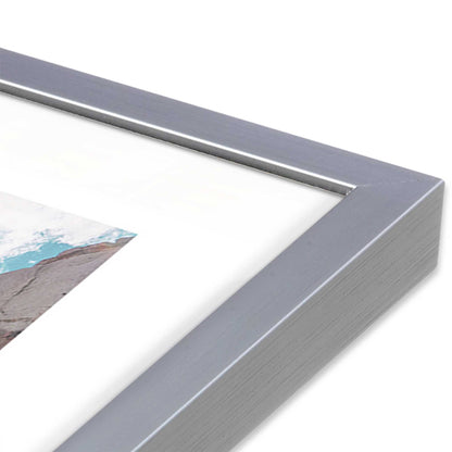 [Color:Polished Chrome], Picture of art in a Polished Chrome frame of the corner