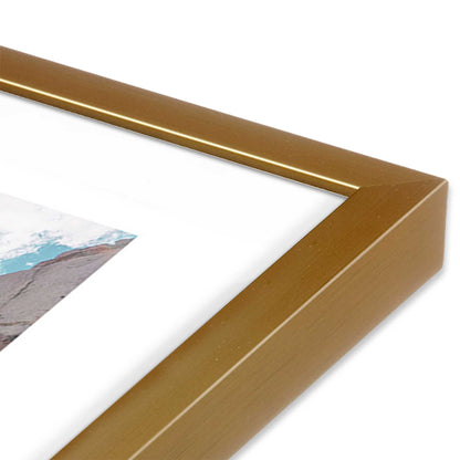 [Color:Polished Gold], Picture of art in a Polished Gold frame of the corner