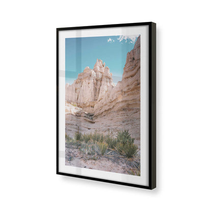 [Color:Satin Black], Picture of art in a Satin Black frame at an angle