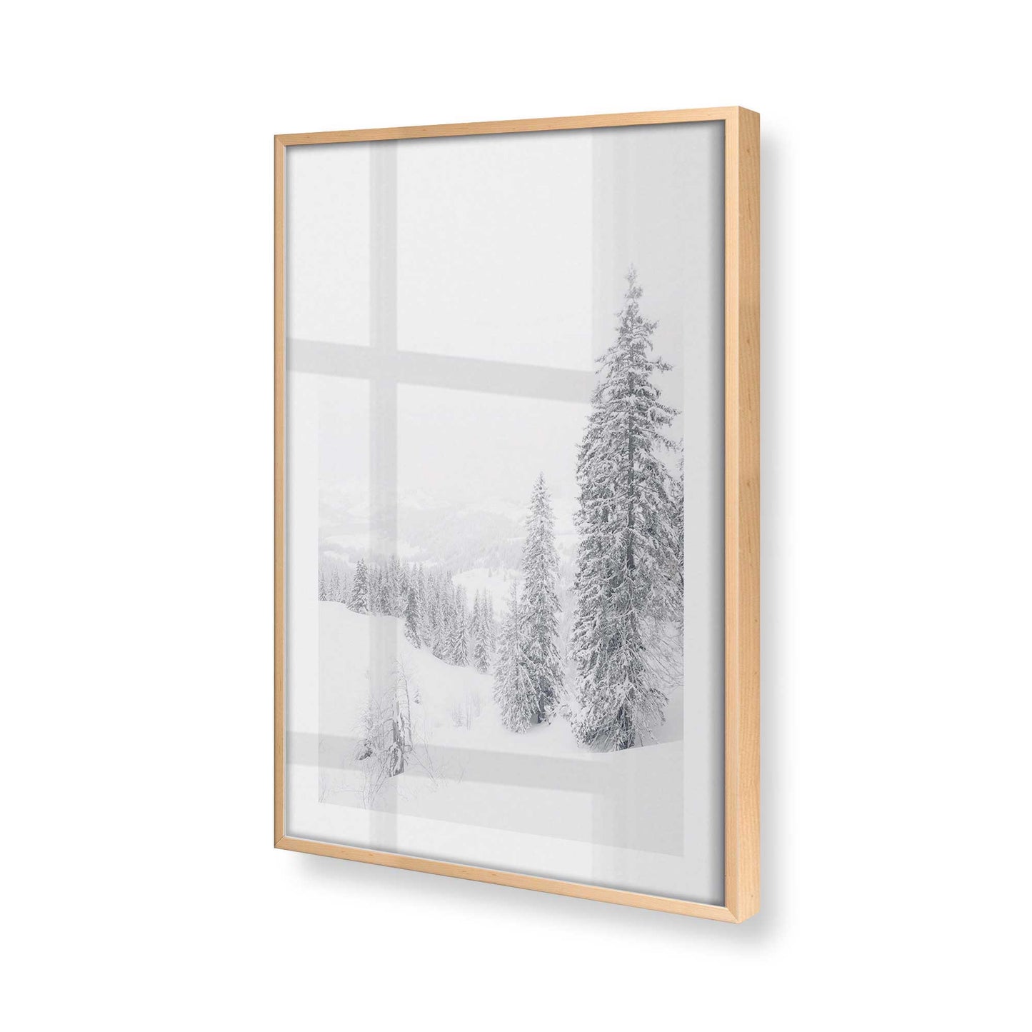 [Color:Raw Maple], Picture of art in a Raw Maple frame at an angle