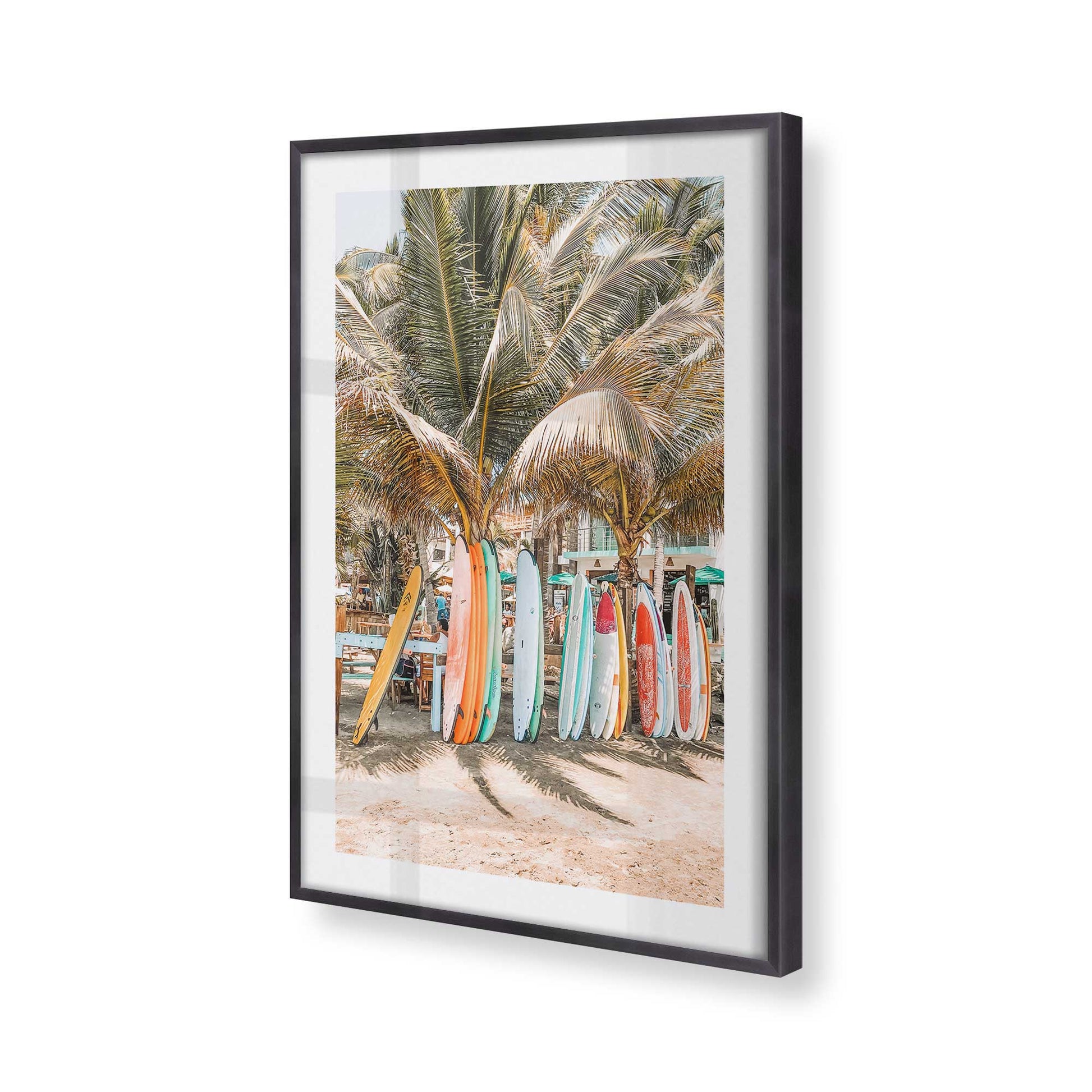 [Color:Weathered Zinc], Picture of art in a Weathered Zinc frame at an angle