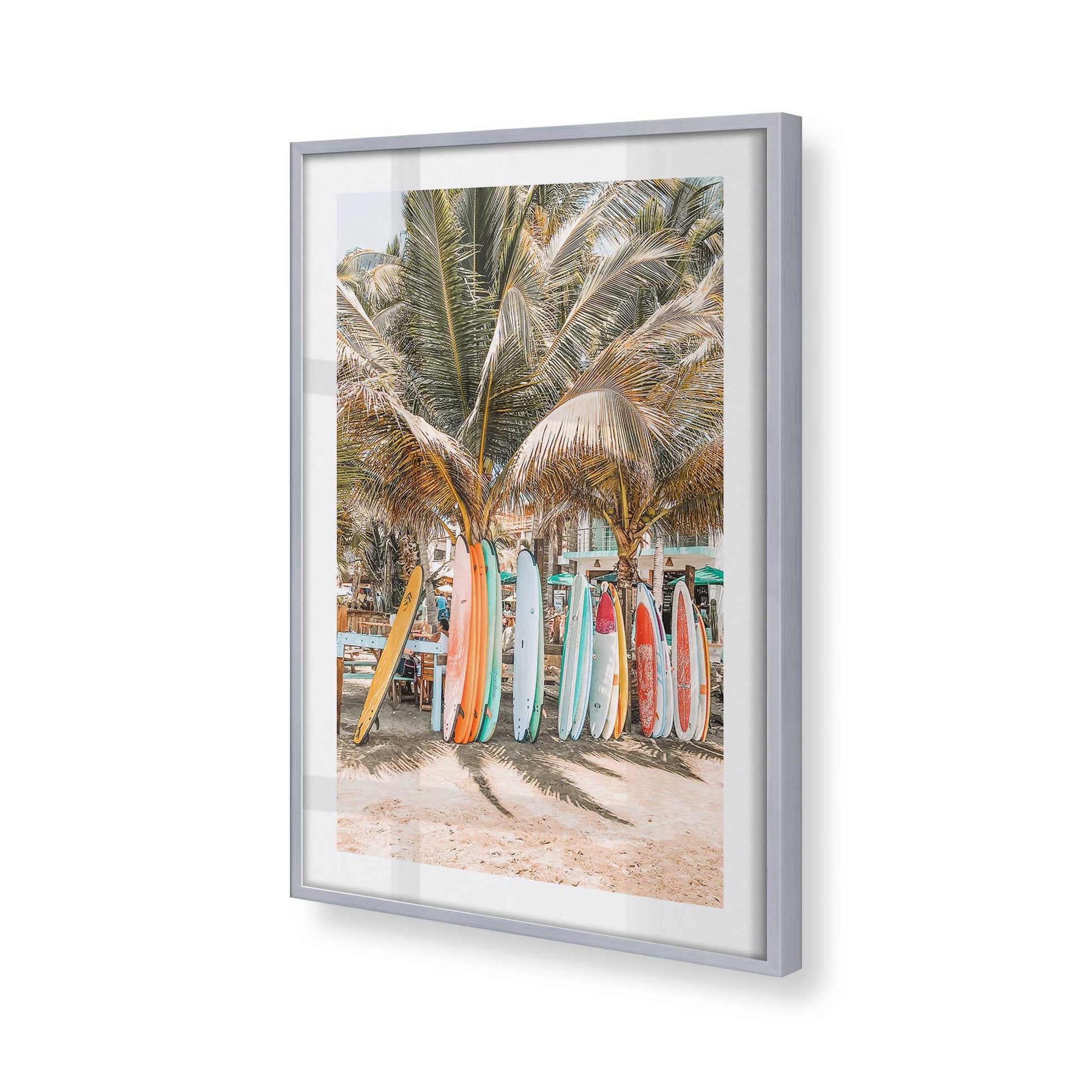 [Color:Polished Chrome], Picture of art in a Polished Chrome frame at an angle
