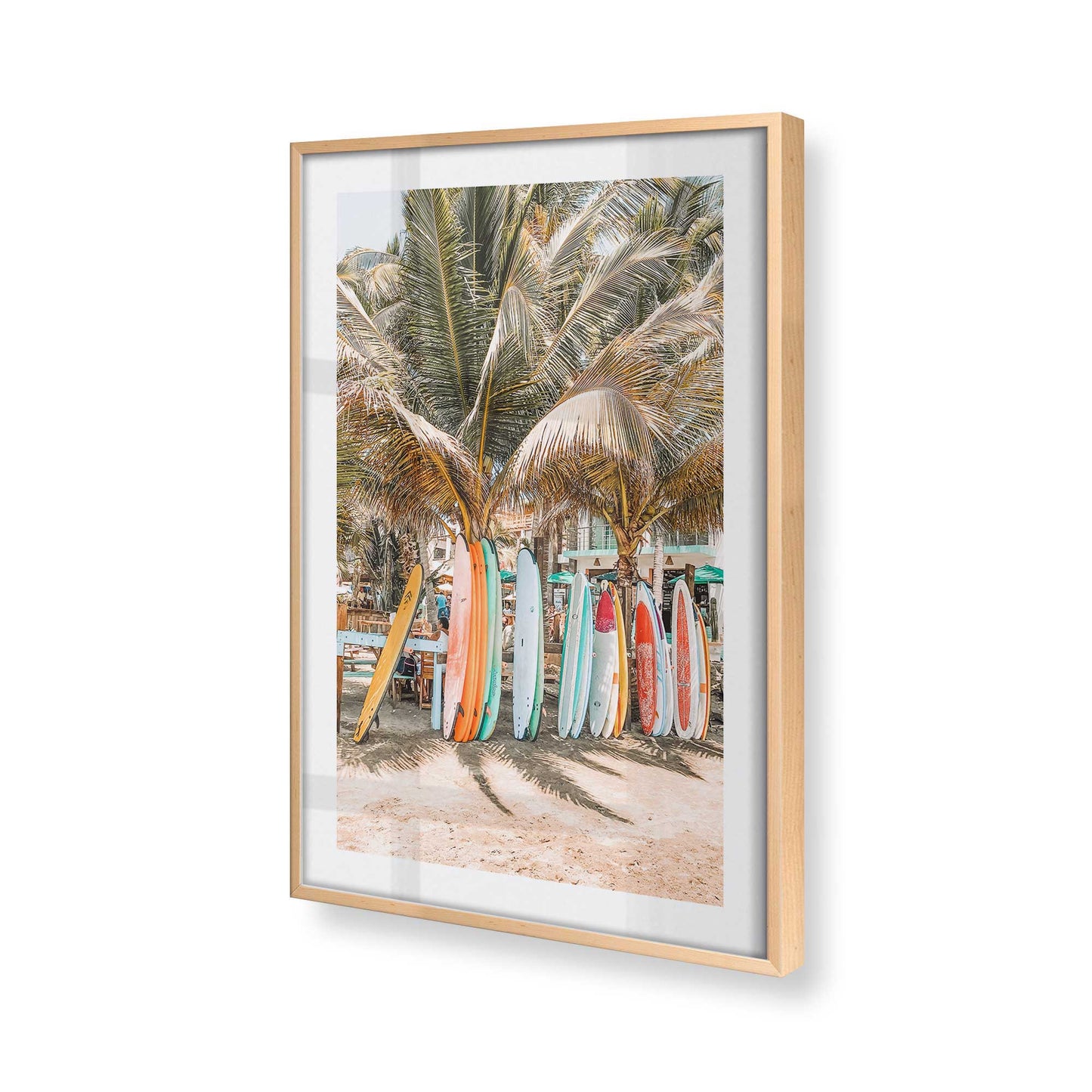 [Color:Raw Maple], Picture of art in a Raw Maple frame at an angle