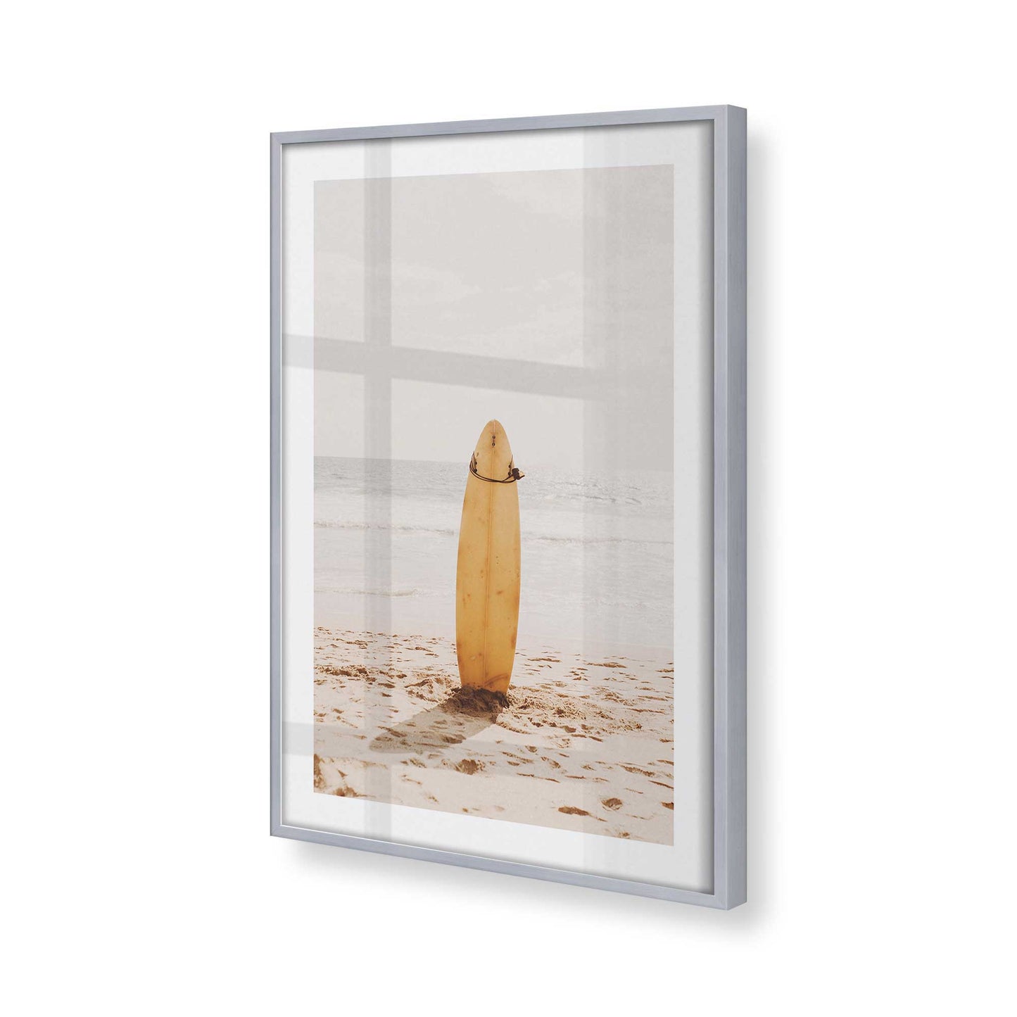 [Color:Polished Chrome], Picture of art in a Polished Chrome frame at an angle