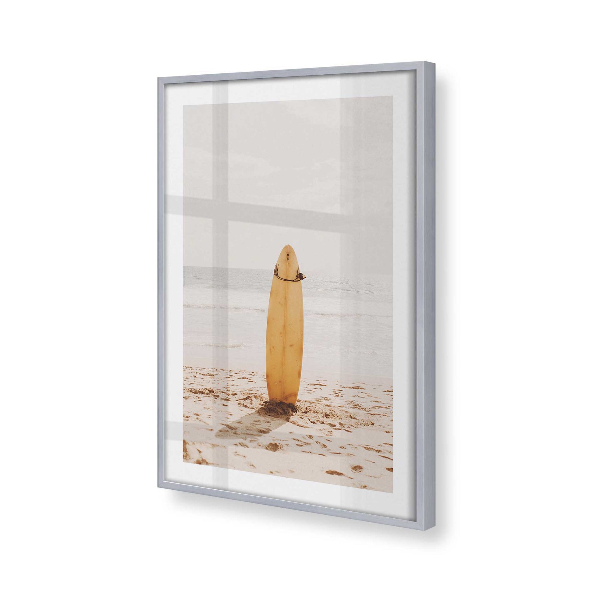 [Color:Polished Chrome], Picture of art in a Polished Chrome frame at an angle