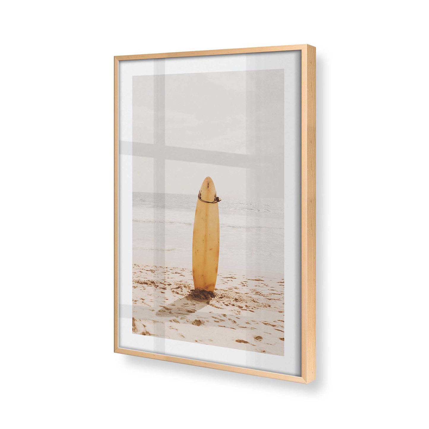 [Color:Raw Maple], Picture of art in a Raw Maple frame at an angle