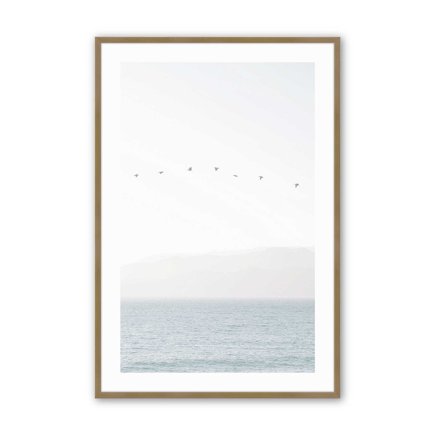 [Color:Brushed Gold], Picture of art in a Brushed Gold frame