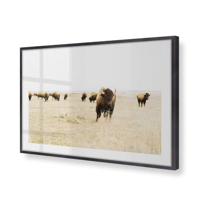 [Color:Weathered Zinc], Picture of art in a Weathered Zinc frame at an angle