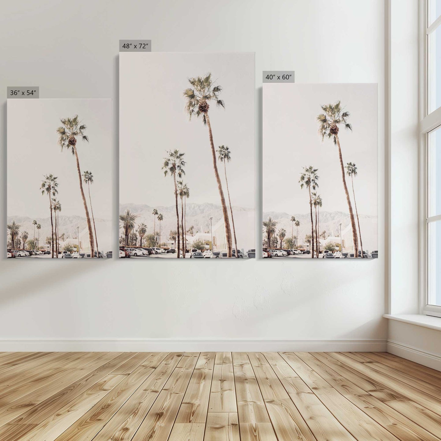 [Color:Stretched Canvas], Image showing the size comparisons