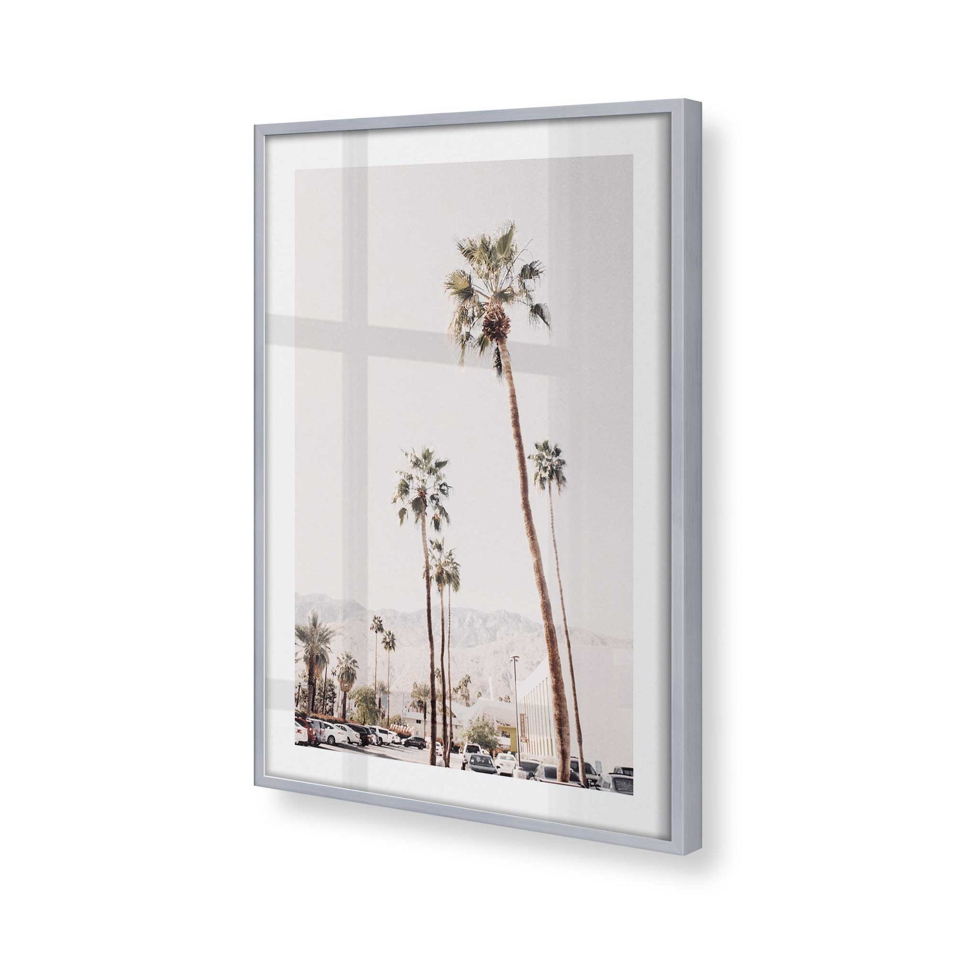 [Color:Polished Chrome], Picture of art in a Polished Chrome frame at an angle