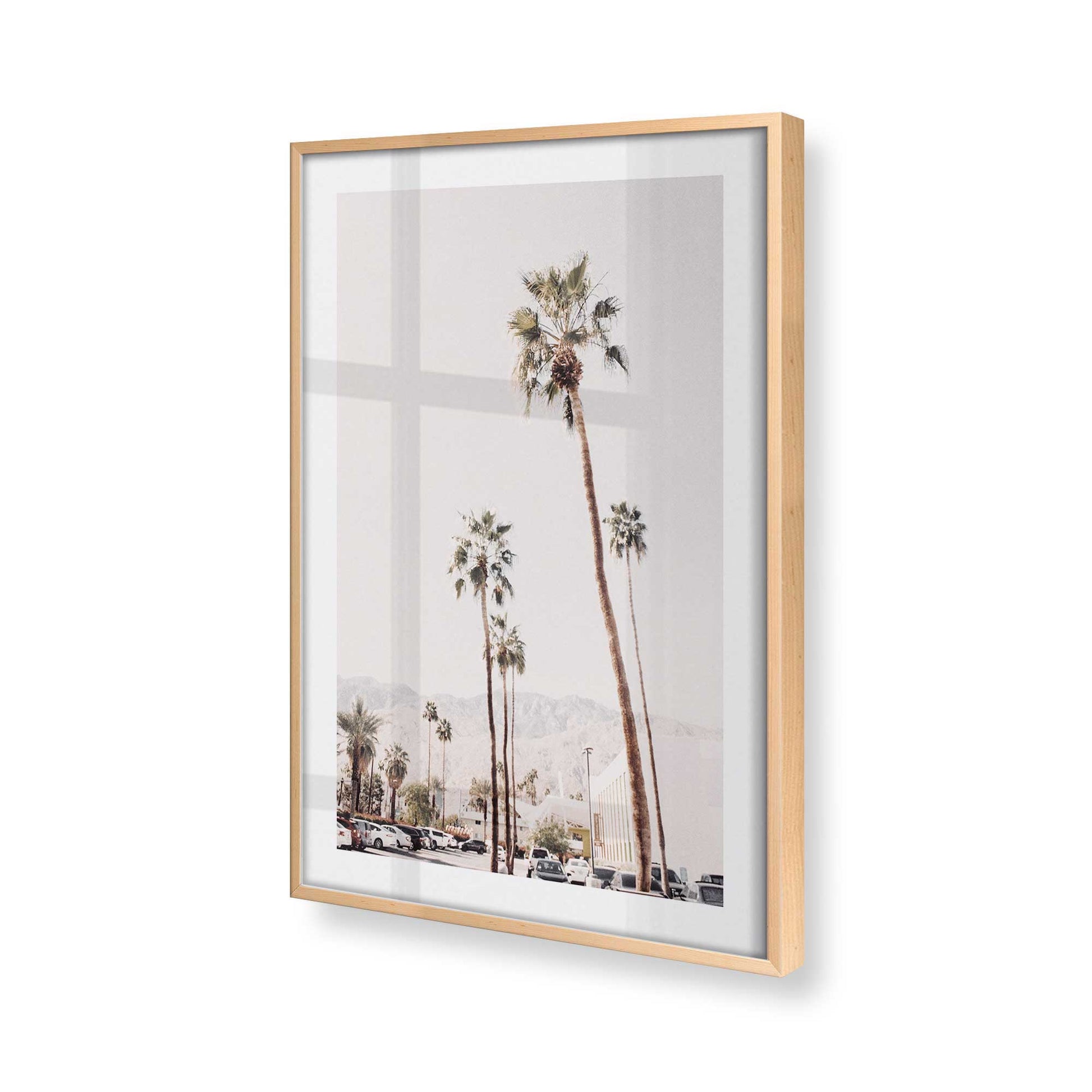 [Color:Raw Maple], Picture of art in a Raw Maple frame at an angle