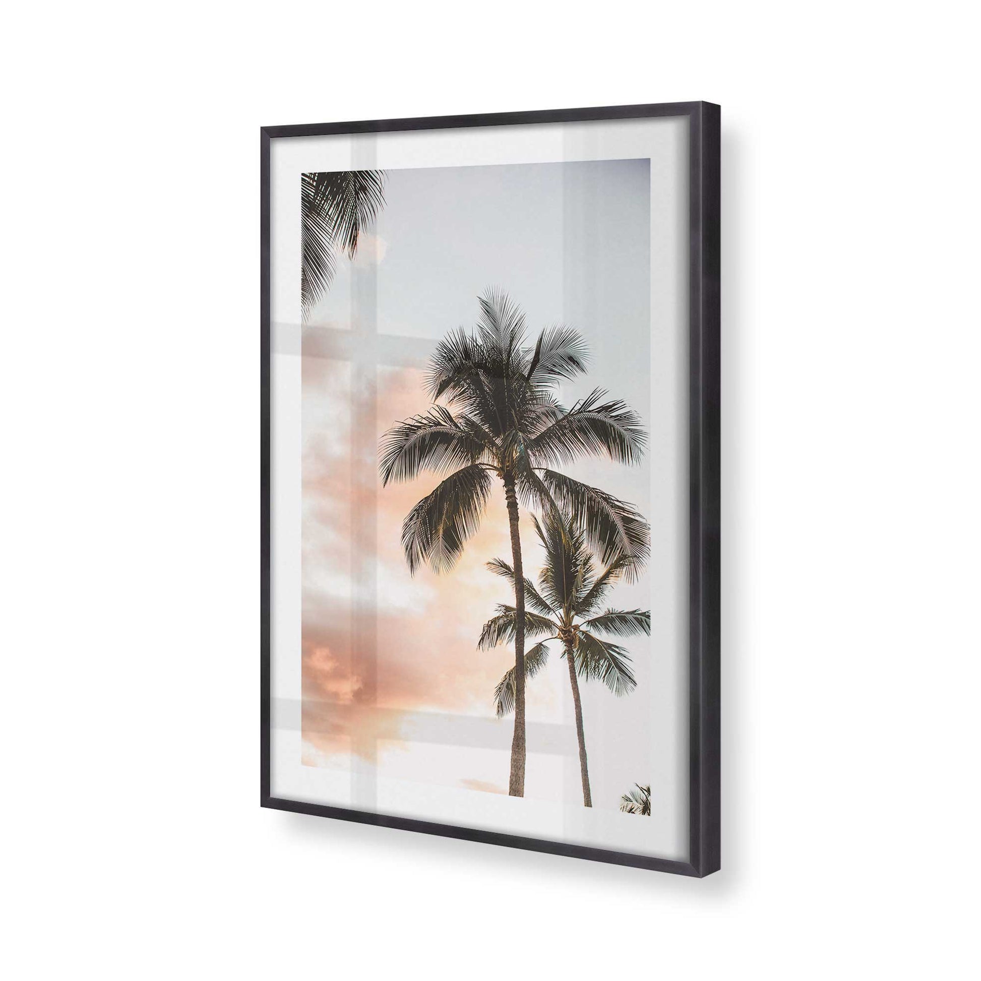 [Color:Weathered Zinc], Picture of art in a Weathered Zinc frame at an angle