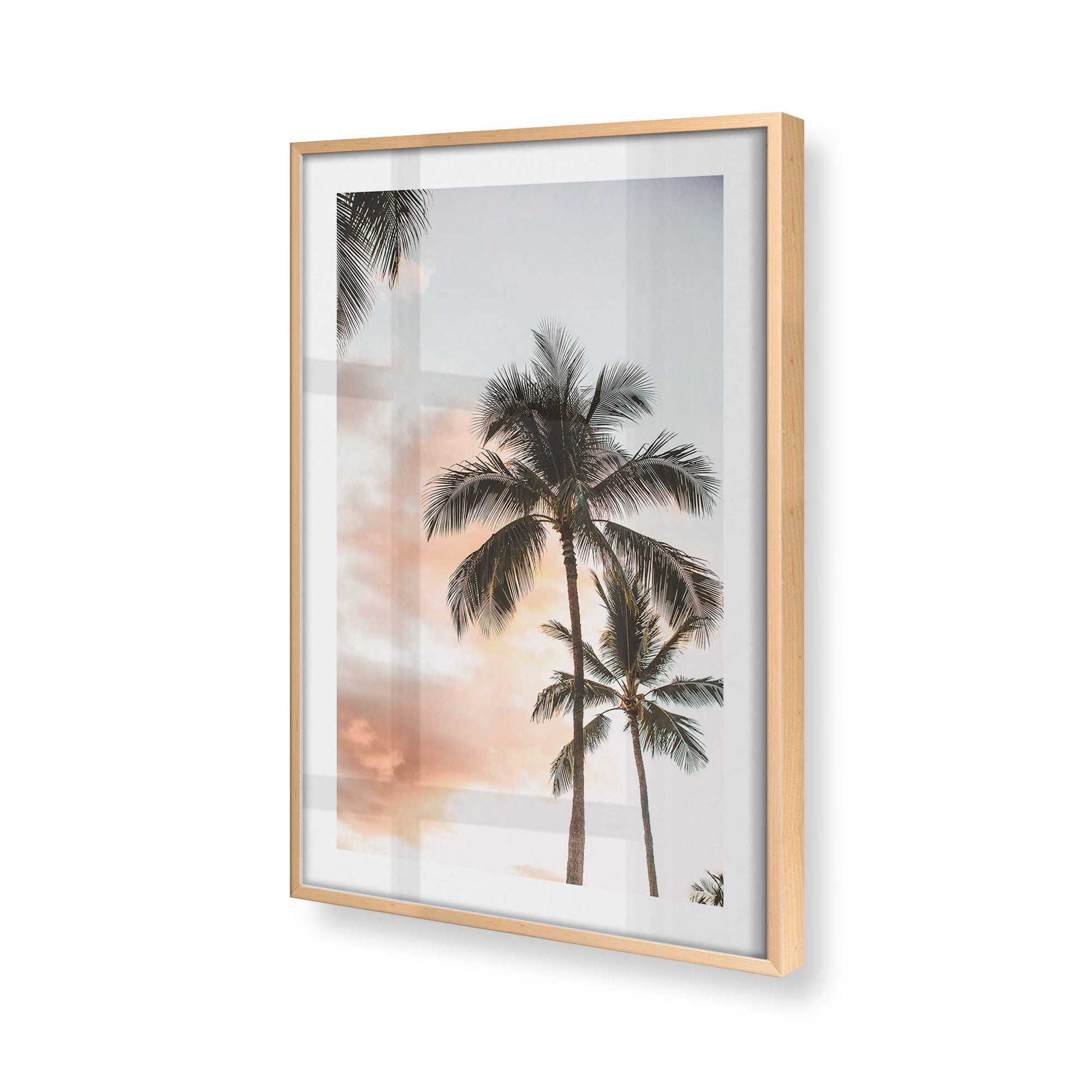 [Color:Raw Maple], Picture of art in a Raw Maple frame at an angle