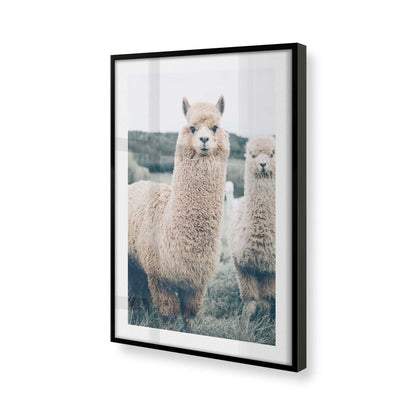 [Color:Satin Black], Picture of art in a Satin Black frame at an angle