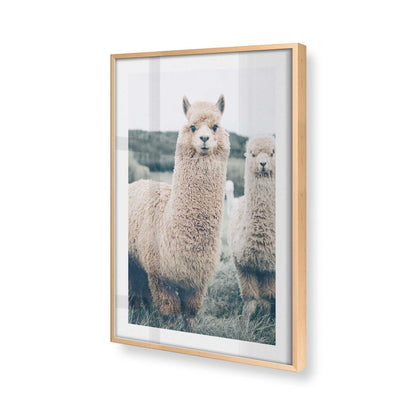 [Color:Raw Maple], Picture of art in a Raw Maple frame at an angle