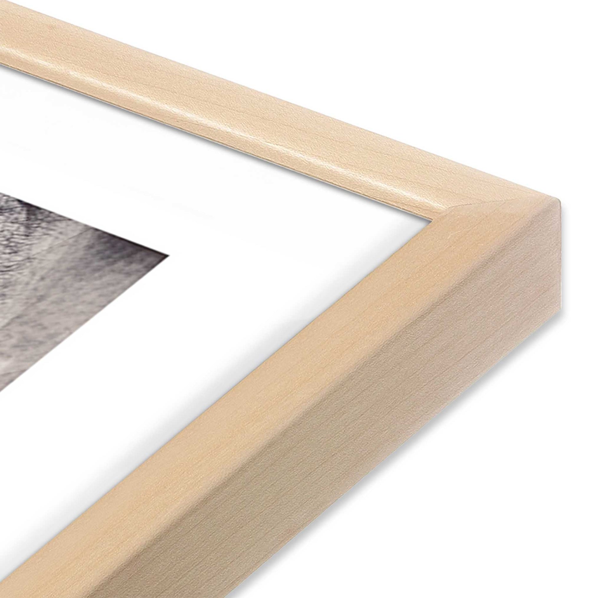 [Color:Raw Maple], Picture of art in a Raw Maple frame of the corner