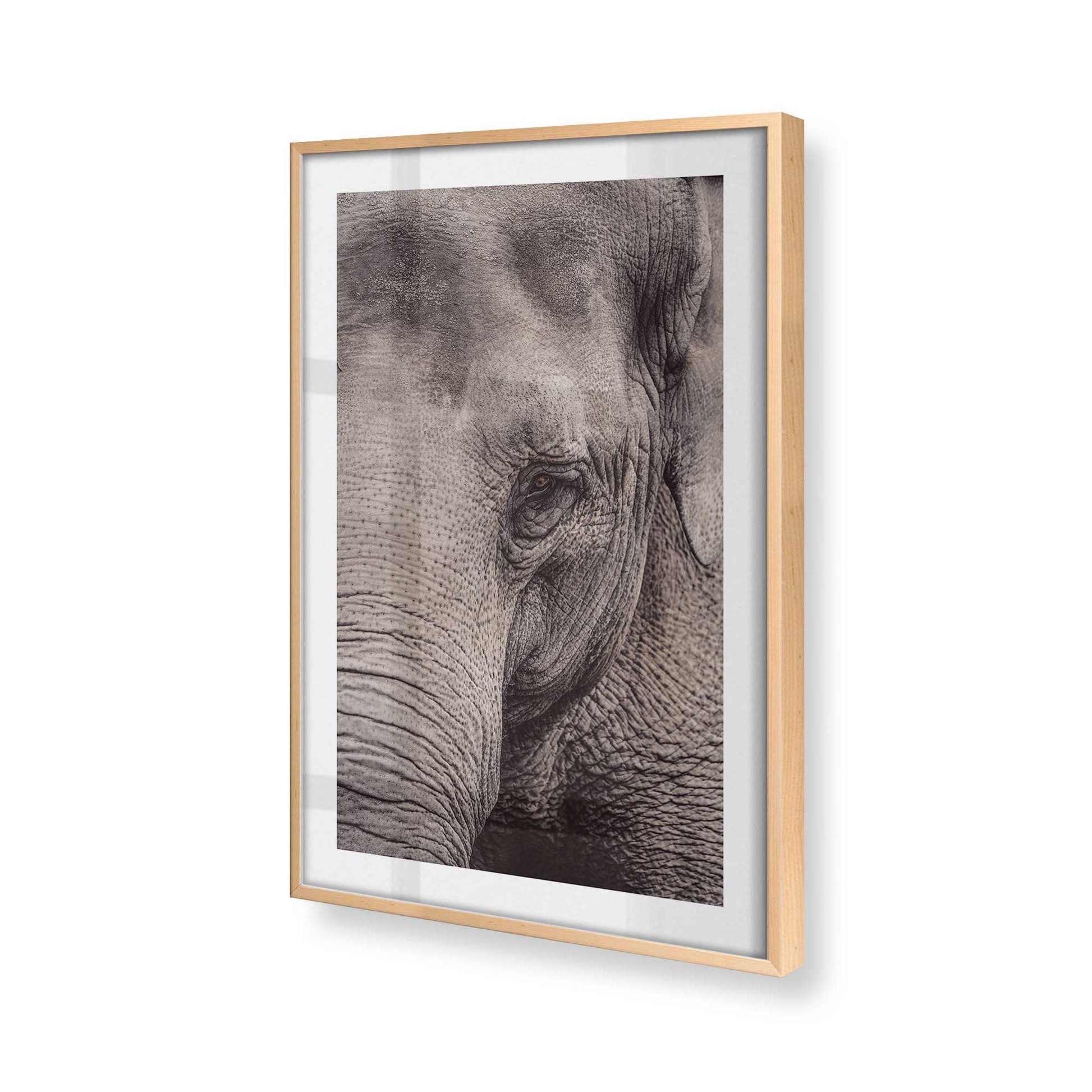 [Color:Raw Maple], Picture of art in a Raw Maple frame at an angle
