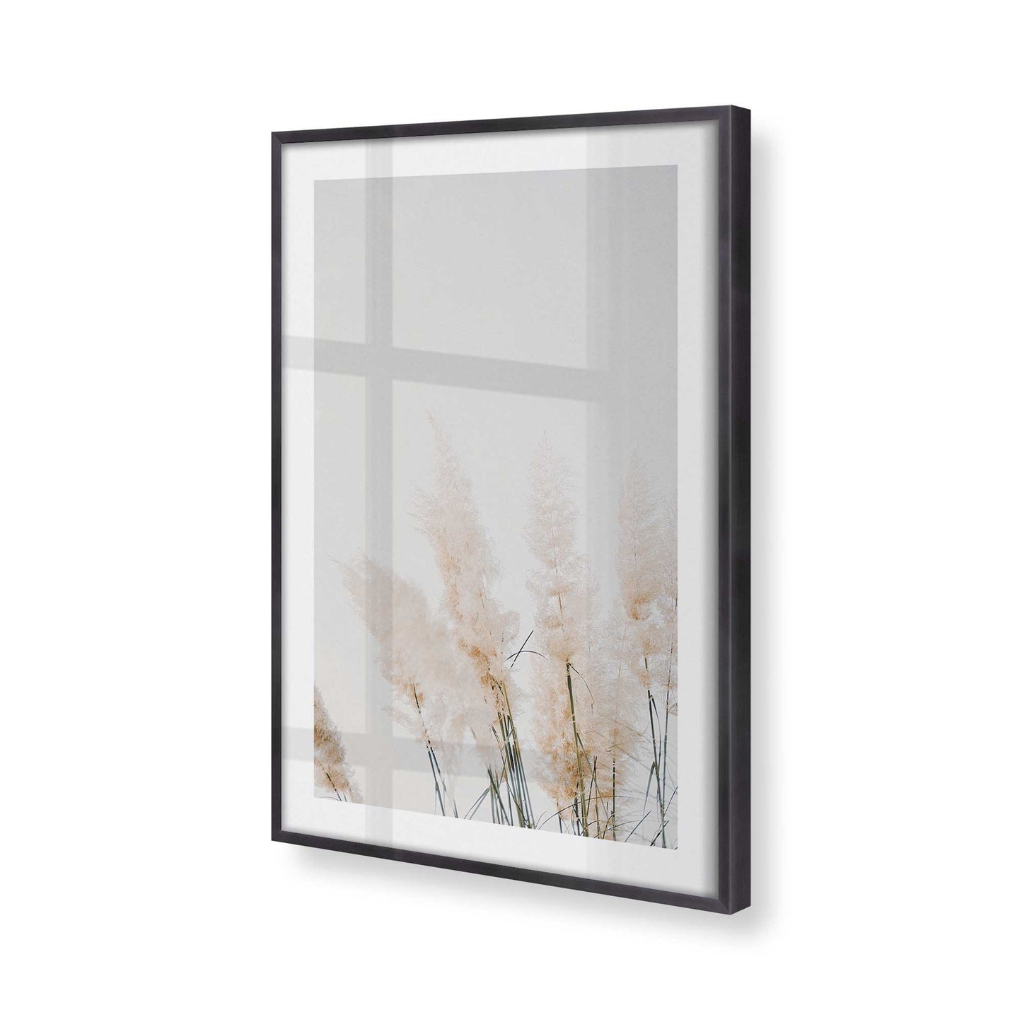 [Color:Weathered Zinc], Picture of art in a Weathered Zinc frame at an angle