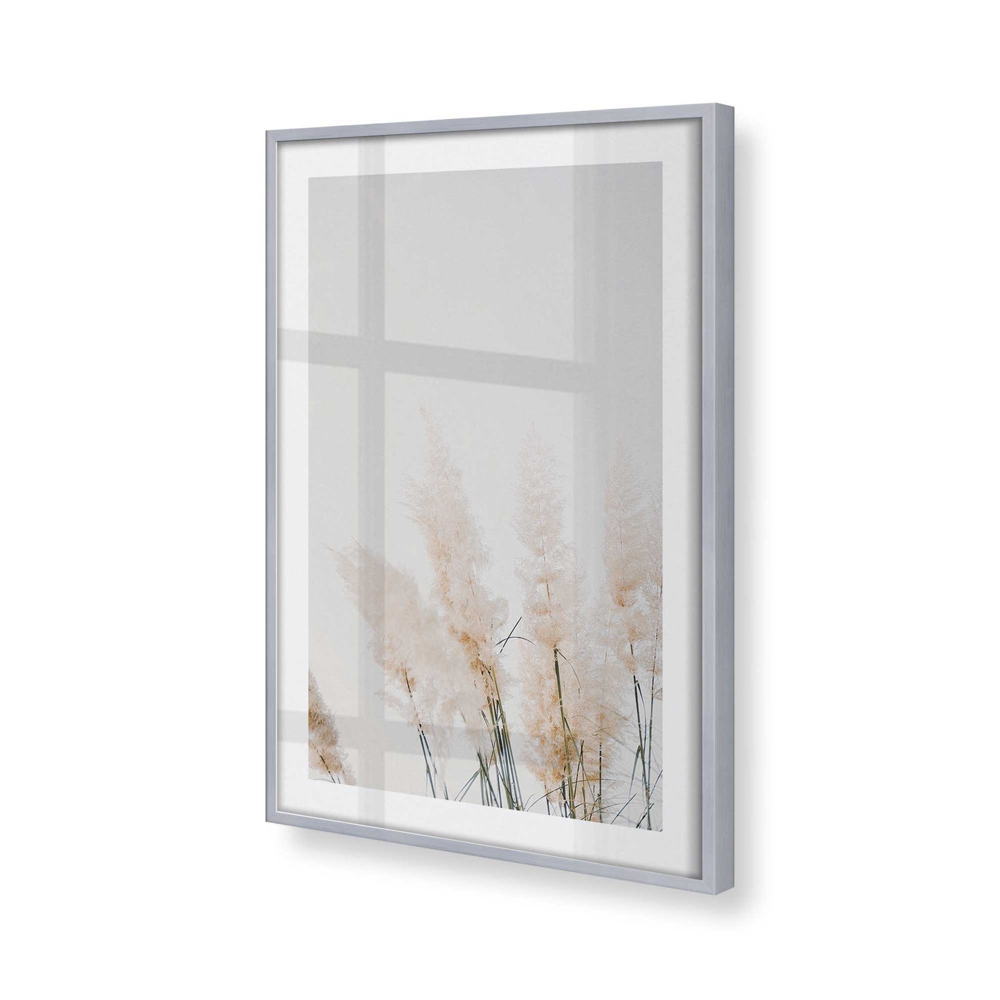 [Color:Polished Chrome], Picture of art in a Polished Chrome frame at an angle
