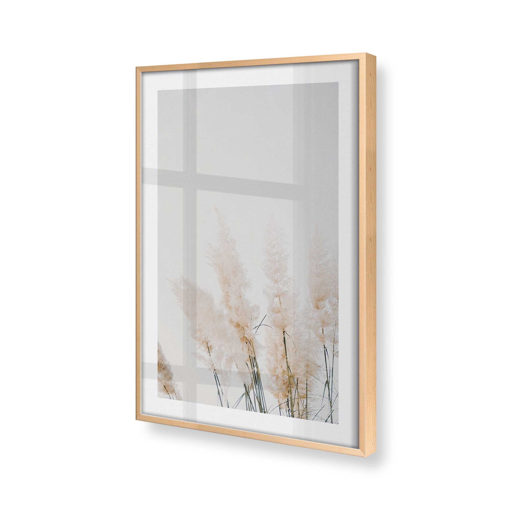 [Color:Raw Maple], Picture of art in a Raw Maple frame at an angle