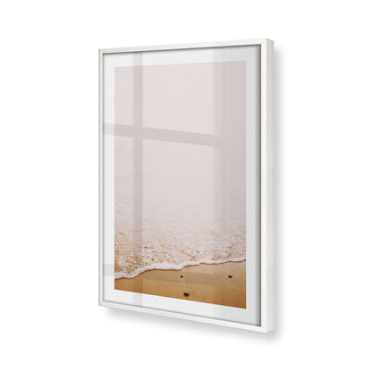 [Color:Opaque White], Picture of art in a Opaque White frame at an angle