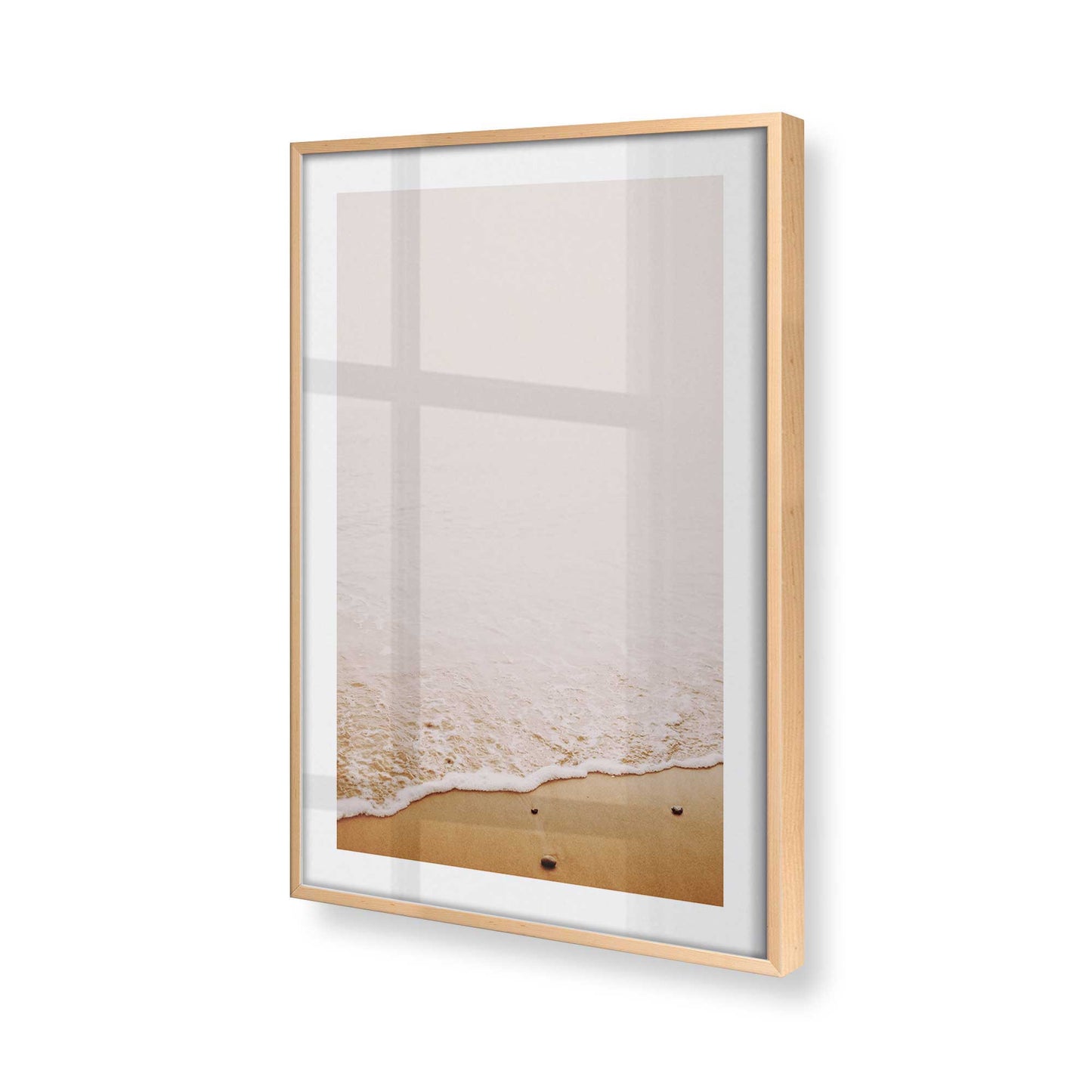[Color:Raw Maple], Picture of art in a Raw Maple frame at an angle