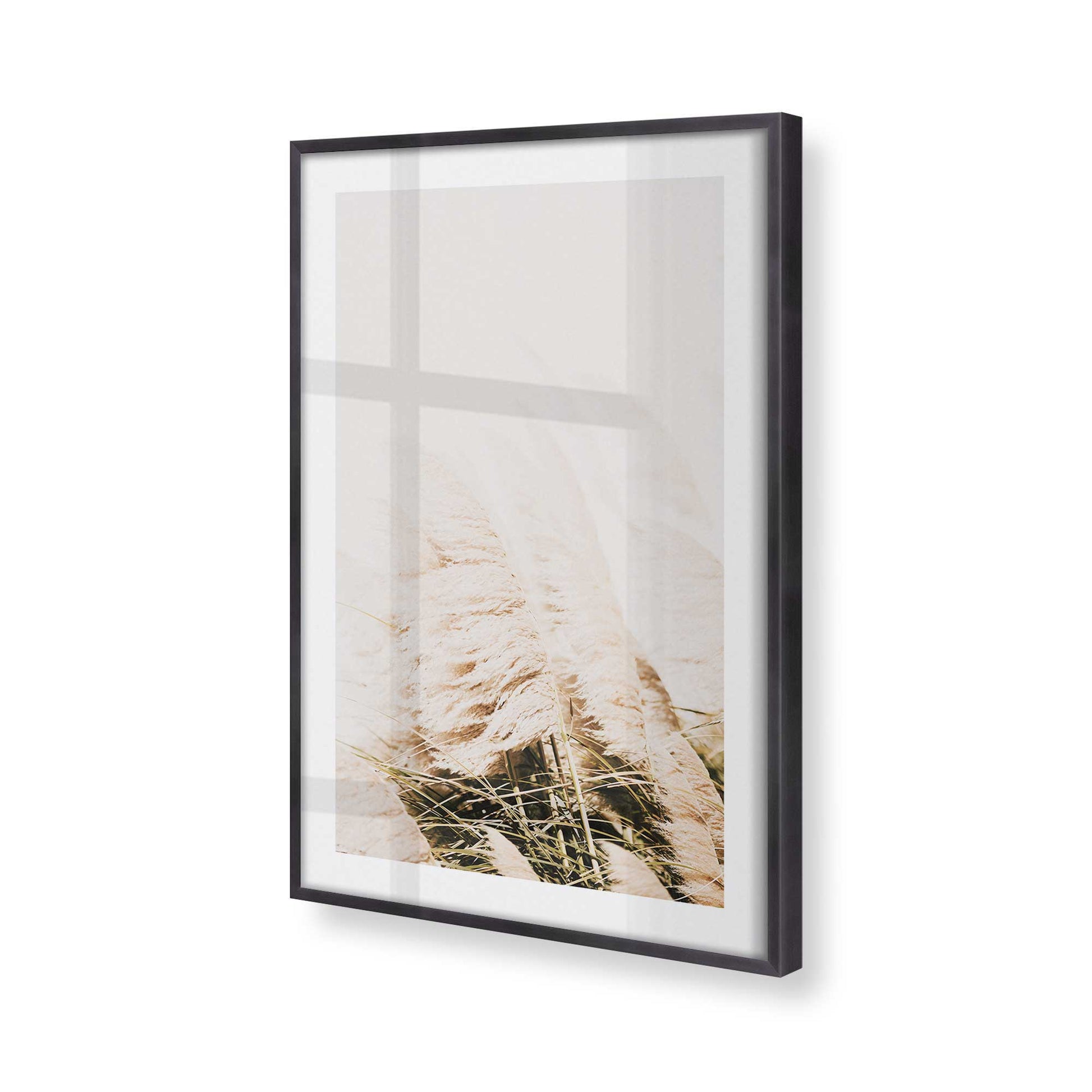 [Color:Weathered Zinc], Picture of art in a Weathered Zinc frame at an angle