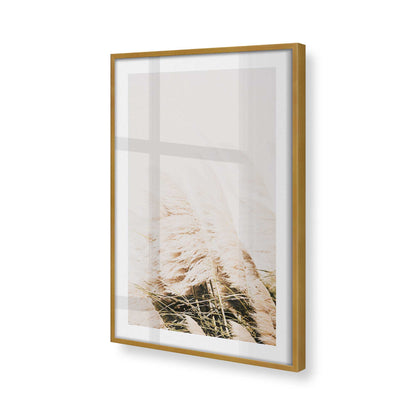 [Color:Polished Gold], Picture of art in a Polished Gold frame at an angle