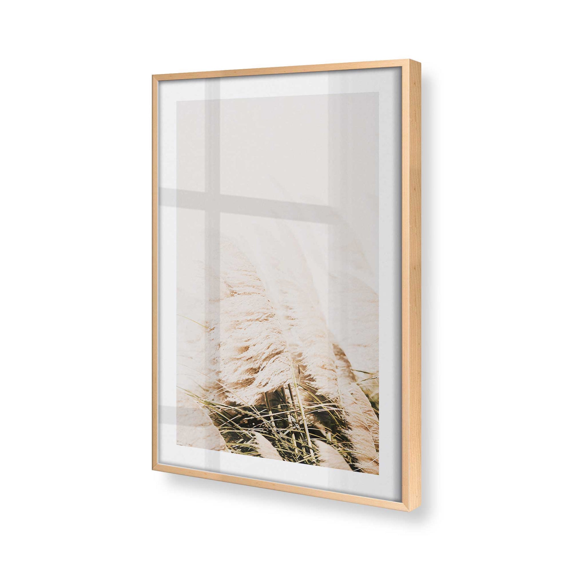 [Color:Raw Maple], Picture of art in a Raw Maple frame at an angle