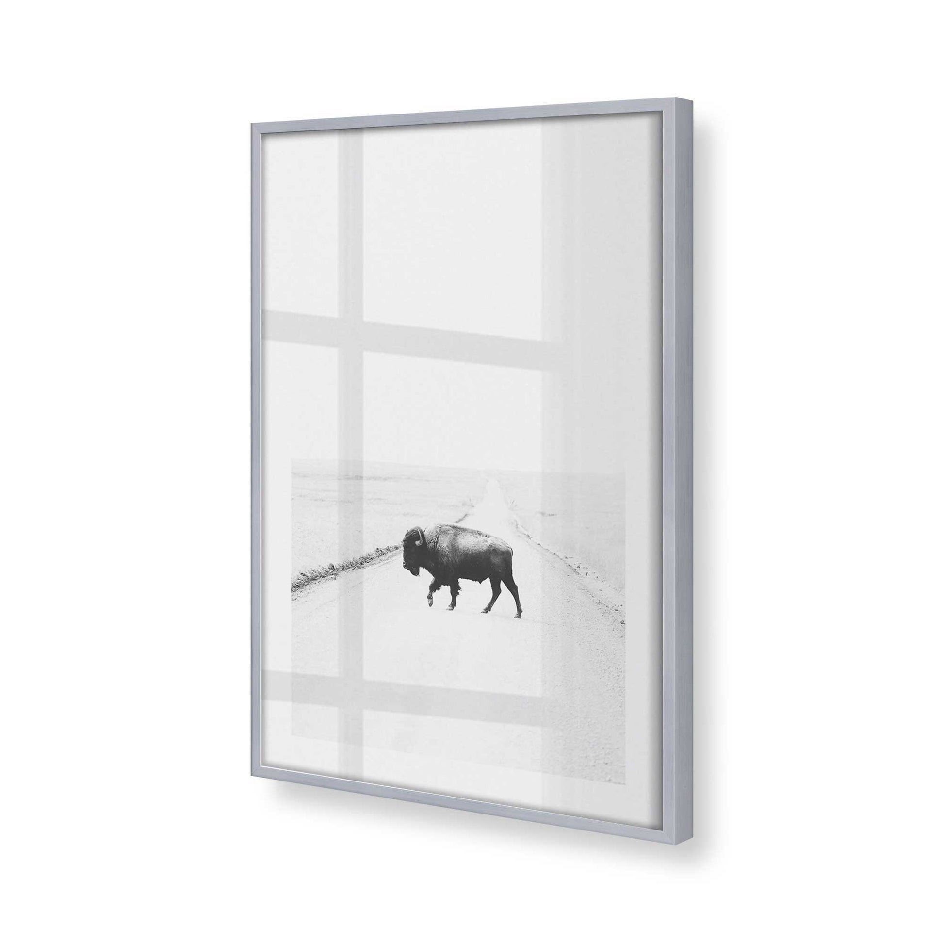 [Color:Polished Chrome], Picture of art in a Polished Chrome frame at an angle