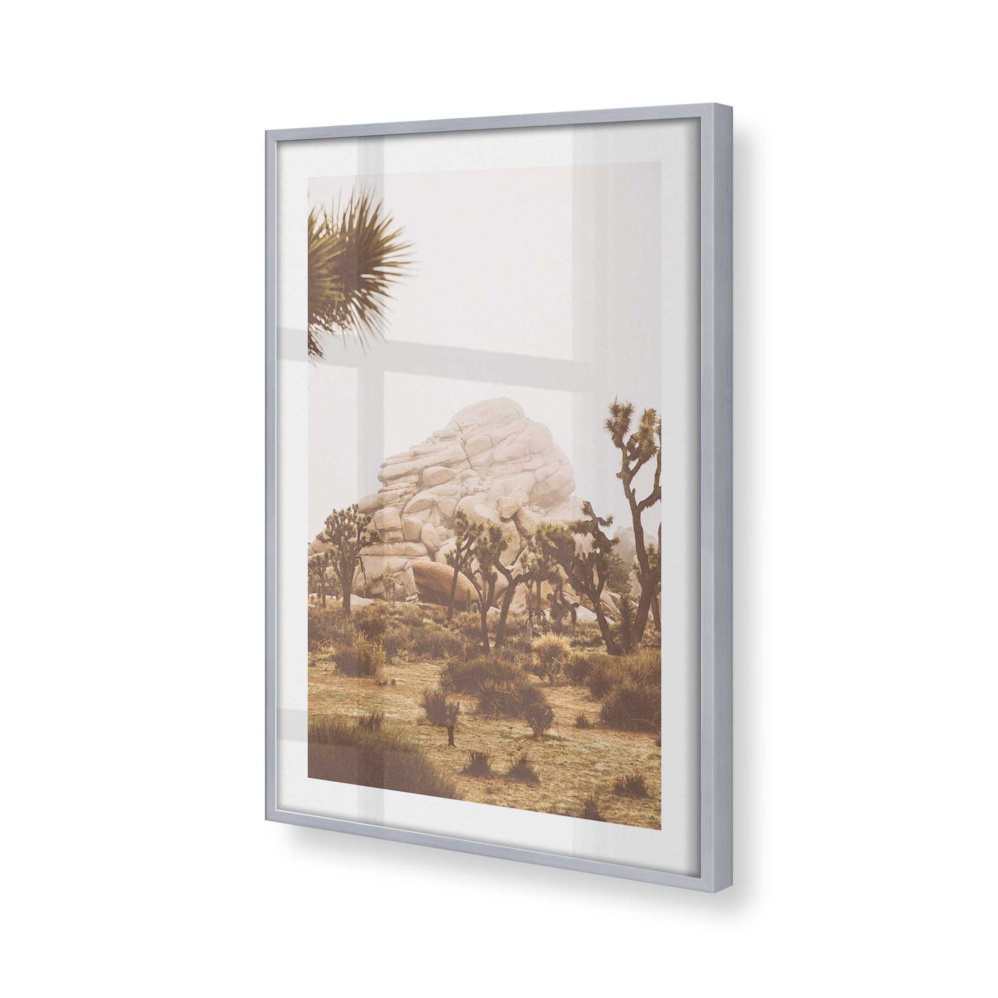 [Color:Polished Chrome], Picture of art in a Polished Chrome frame at an angle