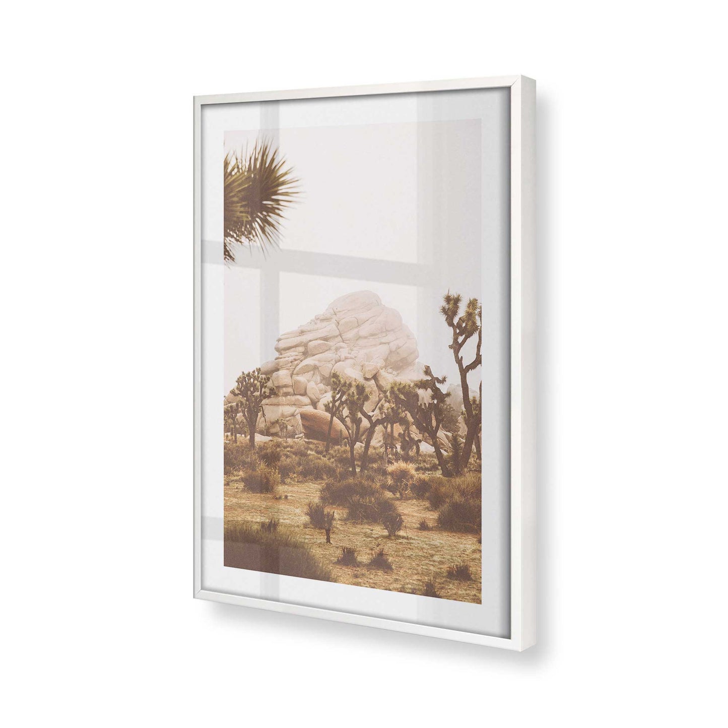 [Color:Opaque White], Picture of art in a Opaque White frame at an angle