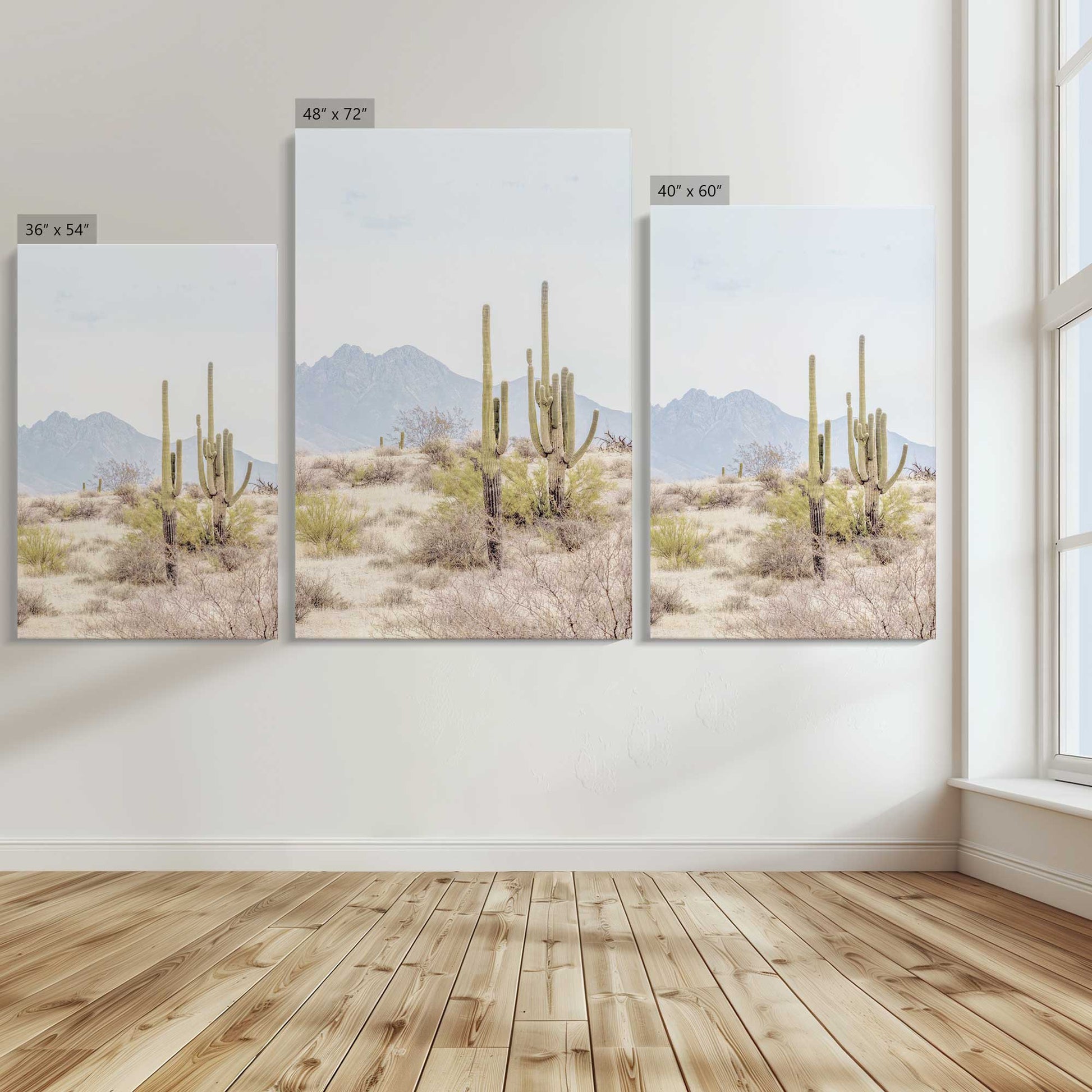 [Color:Stretched Canvas], Image showing the size comparisons