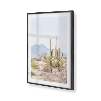 [Color:Weathered Zinc], Picture of art in a Weathered Zinc frame at an angle
