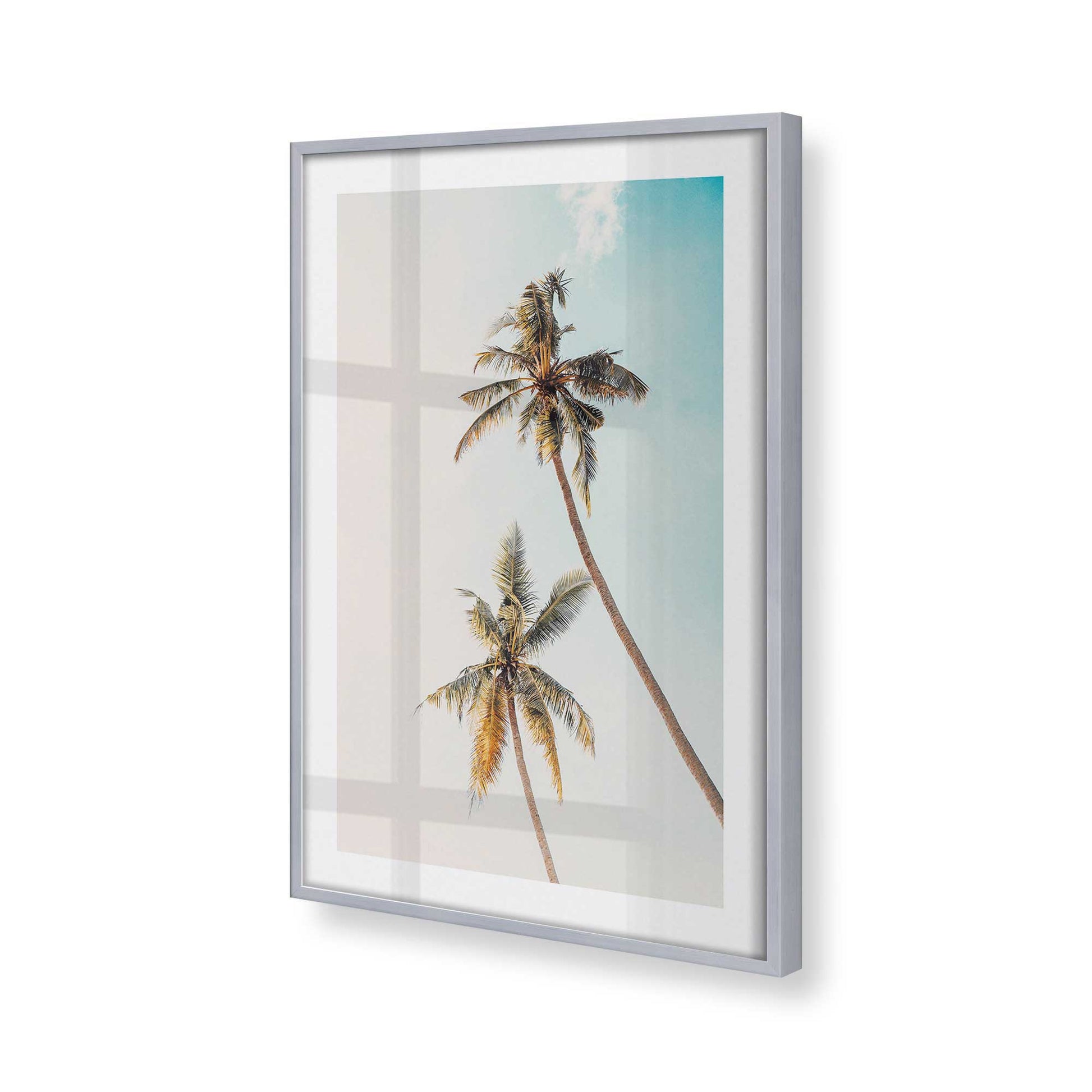 [Color:Polished Chrome], Picture of art in a Polished Chrome frame at an angle