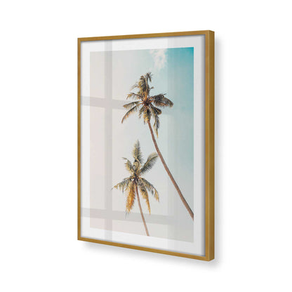 [Color:Polished Gold], Picture of art in a Polished Gold frame at an angle