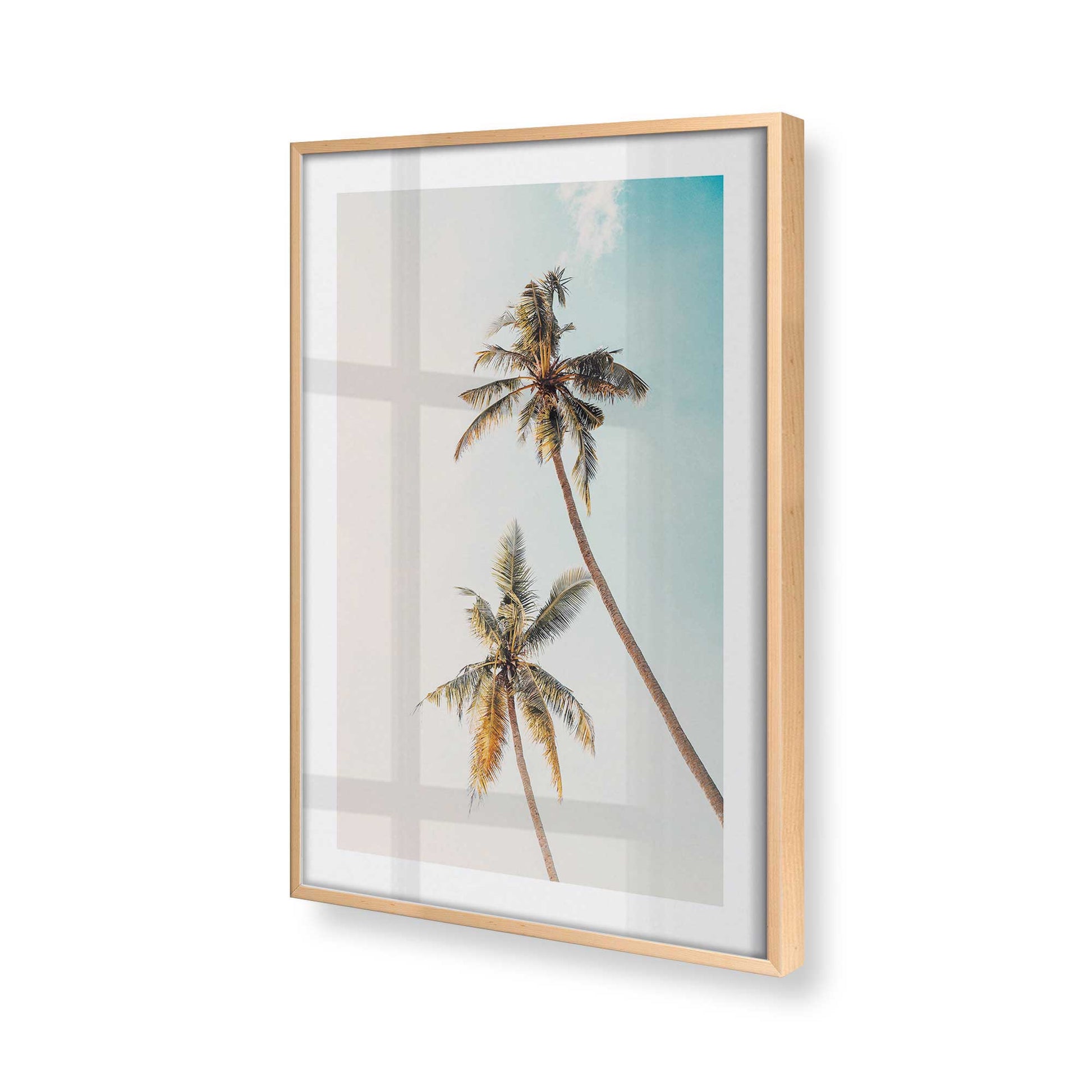 [Color:Raw Maple], Picture of art in a Raw Maple frame at an angle