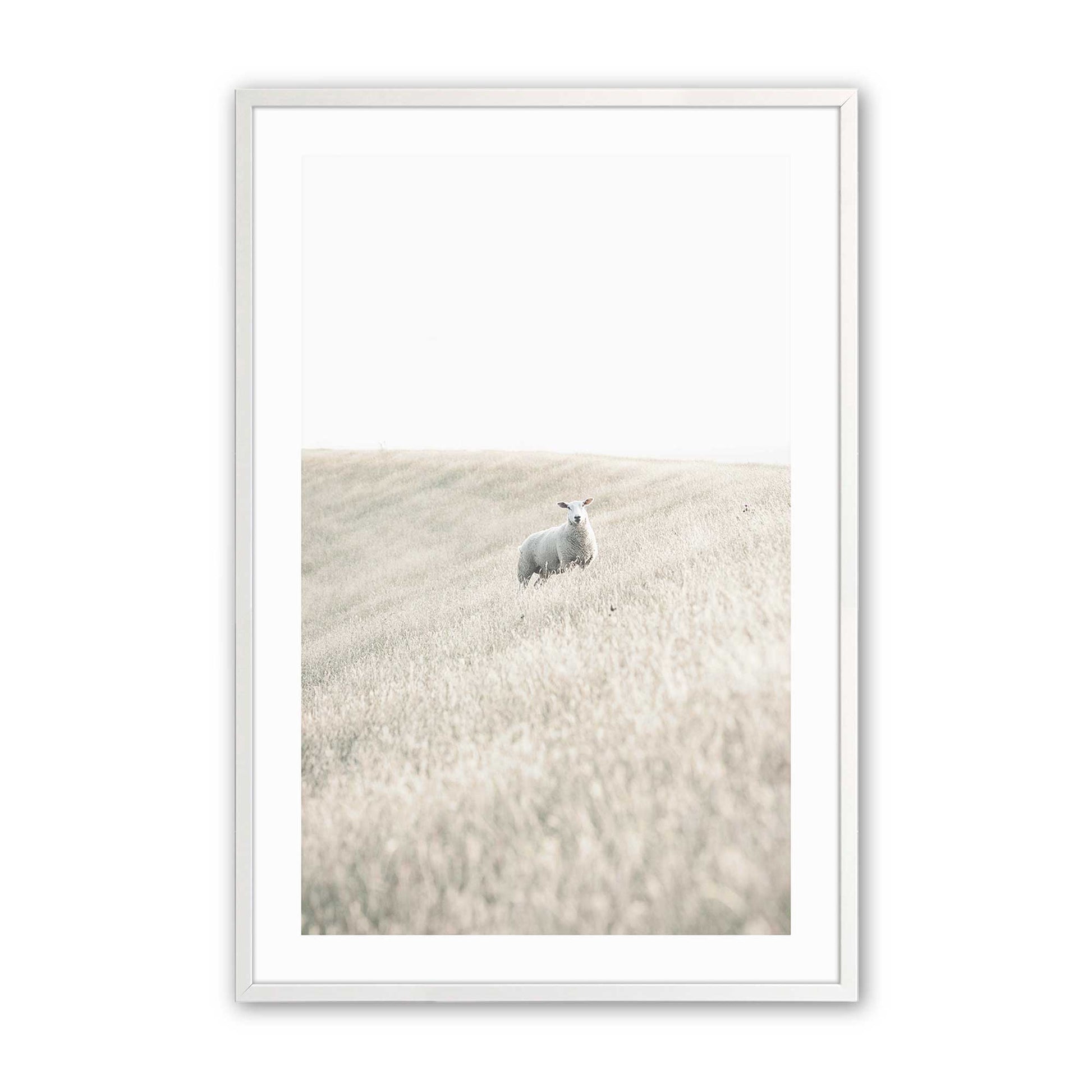 [Color:Opaque White], Picture of art in a Opaque White frame