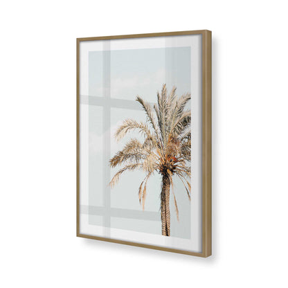 [Color:Brushed Gold], Picture of art in a Brushed Gold frame at an angle